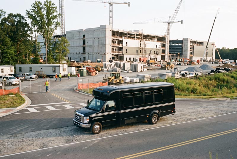 Construction Site Shuttle Bus Services in Miami, FL